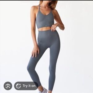 SET Activewear Ribbed Sculptflex® Leggings and Sports Bra